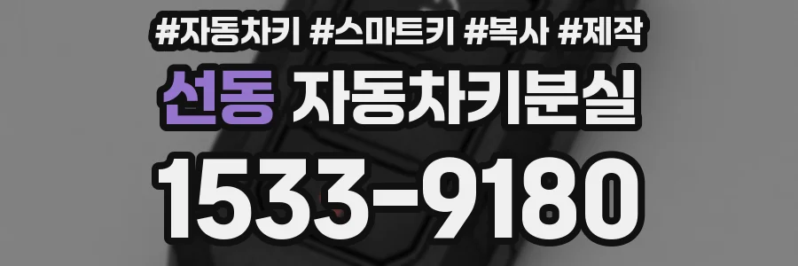 선동 자동차키분실