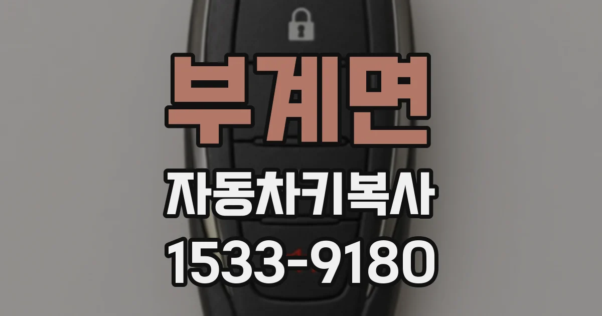 부계면 자동차키복사