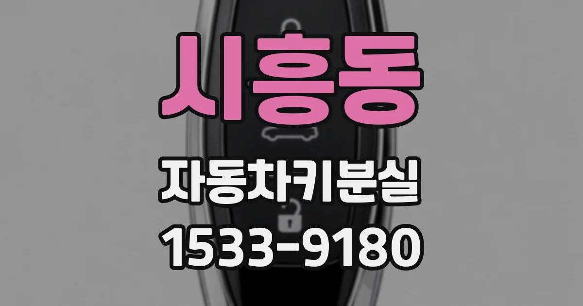 시흥동 자동차키분실