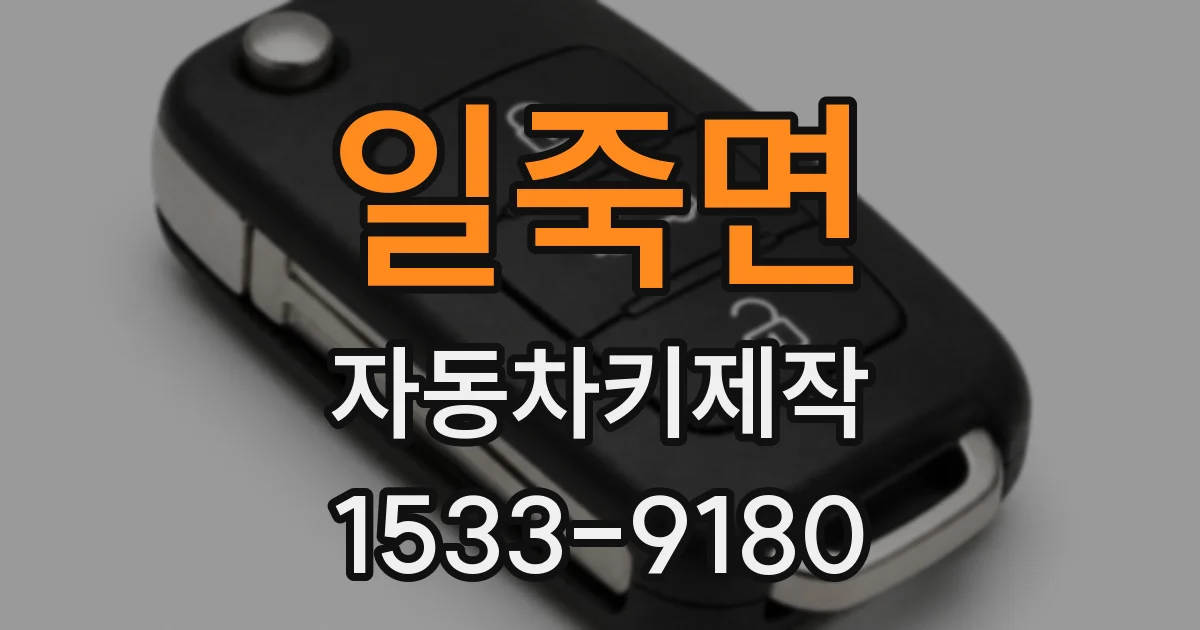 일죽면 자동차키제작