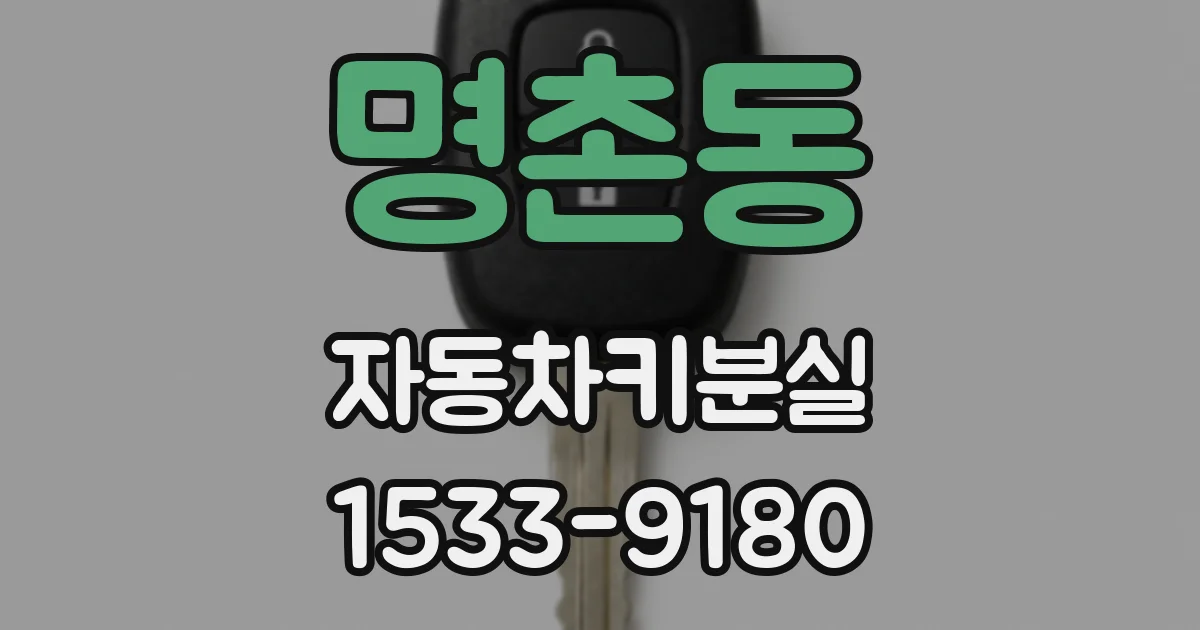 명촌동 자동차키분실