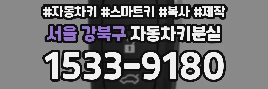 서울 강북구 자동차키분실