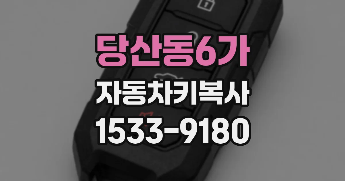 당산동6가 자동차키복사