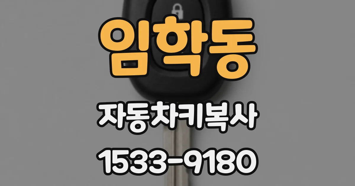 임학동 자동차키복사