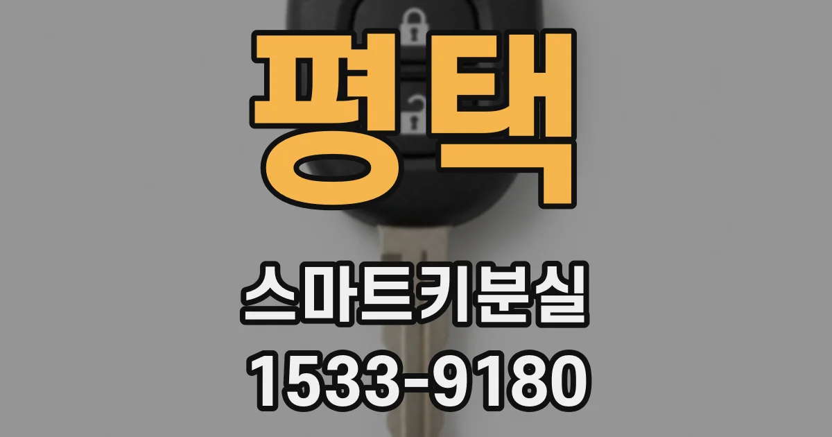 평택 스마트키분실