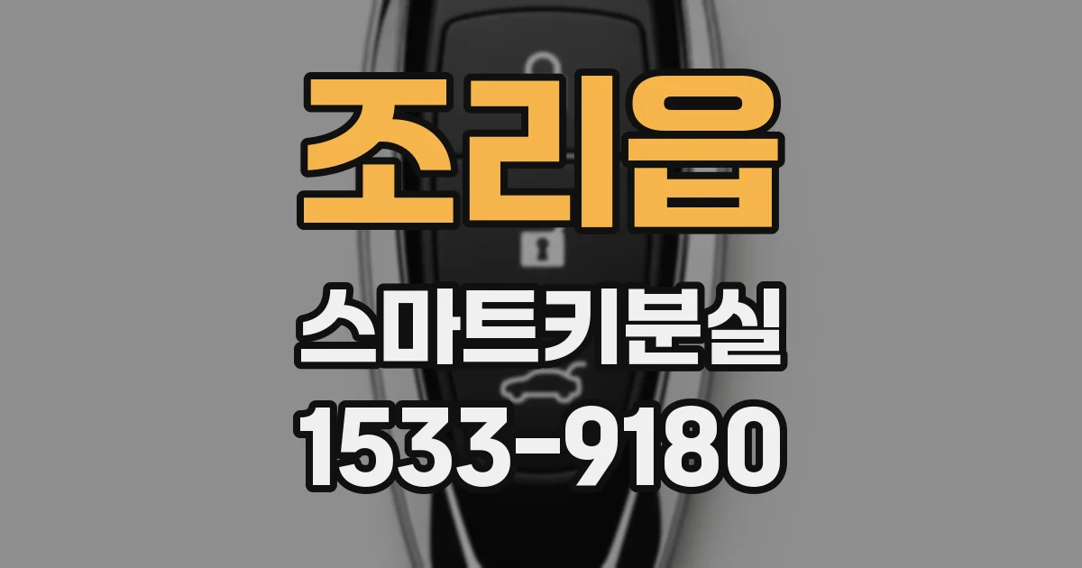 조리읍 스마트키분실