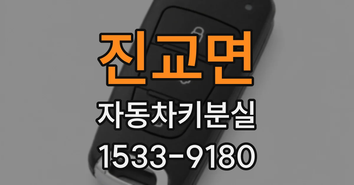 진교면 자동차키분실