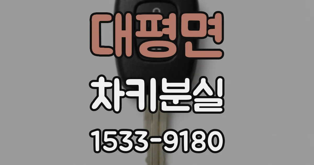 대평면 차키분실