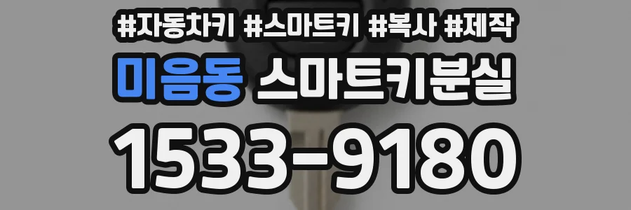 미음동 스마트키분실
