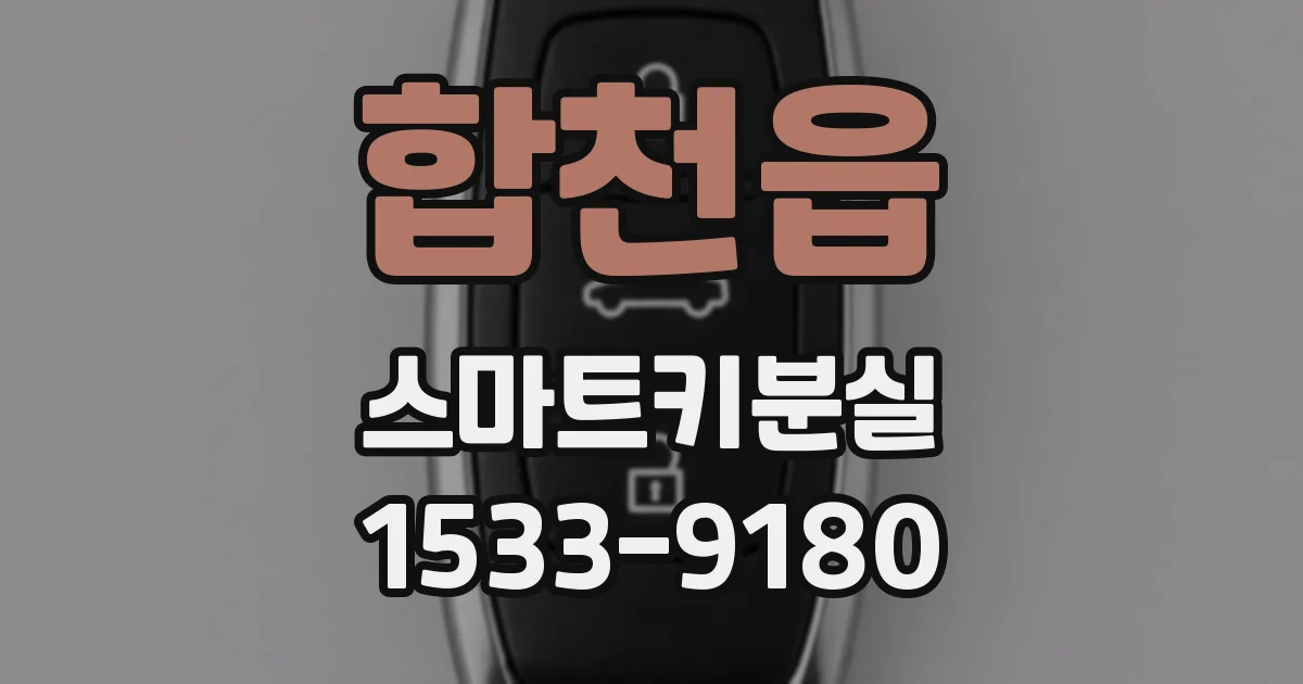 합천읍 스마트키분실