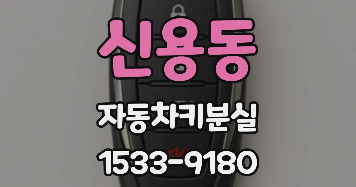 신용동 자동차키분실