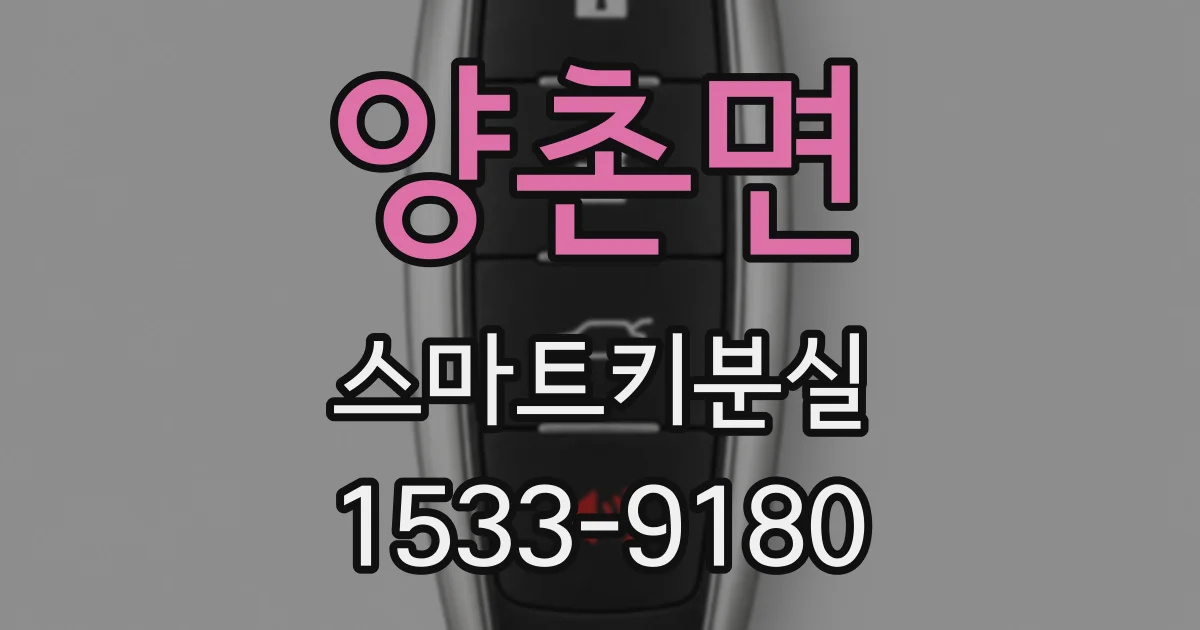 양촌면 스마트키분실