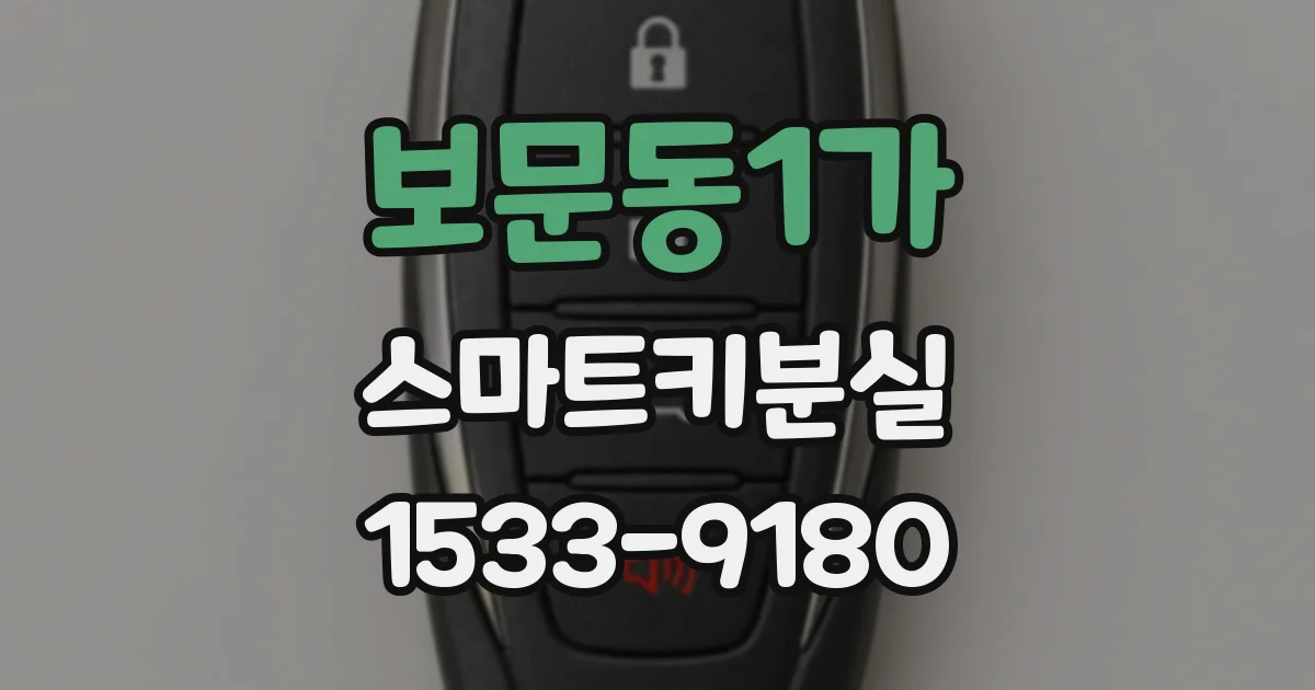 보문동1가 스마트키분실