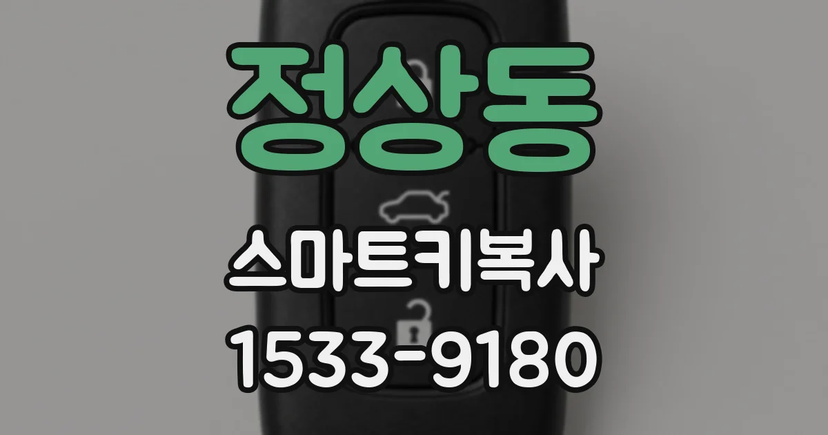 정상동 스마트키복사