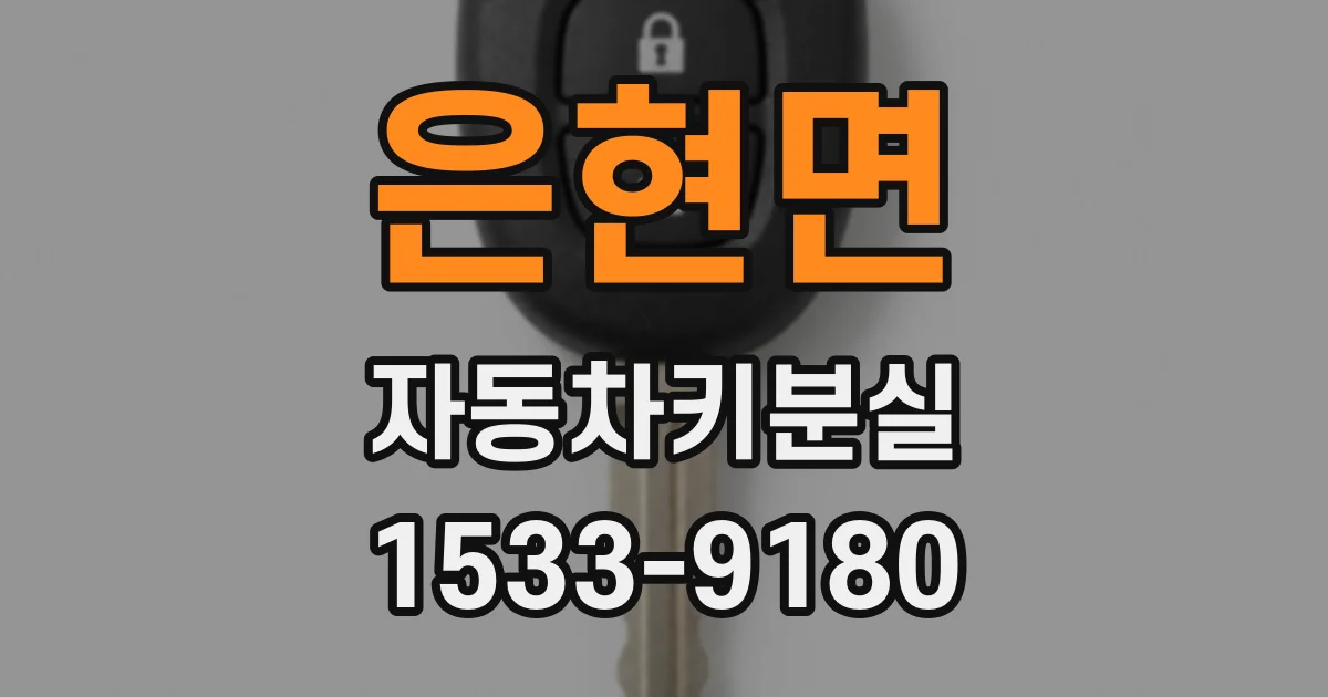 은현면 자동차키분실