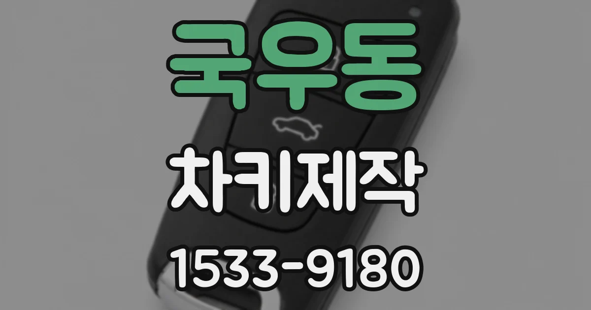 국우동 차키제작