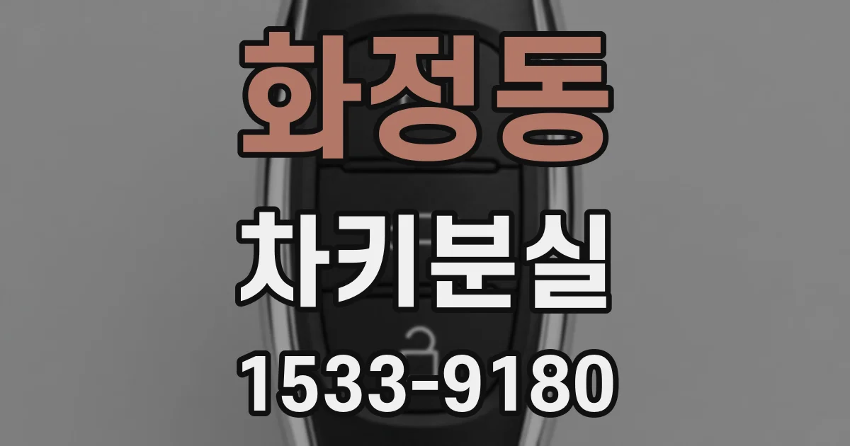 화정동 차키분실