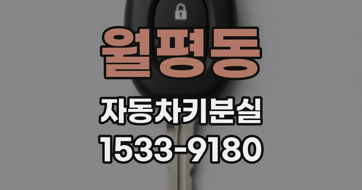 월평동 자동차키분실