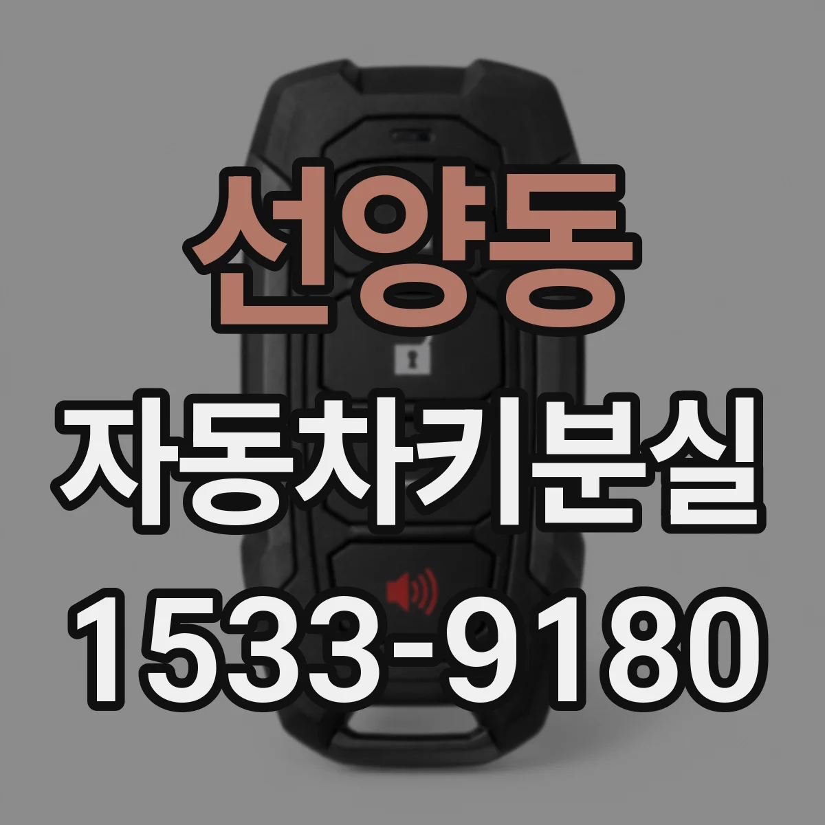 선양동 자동차키분실