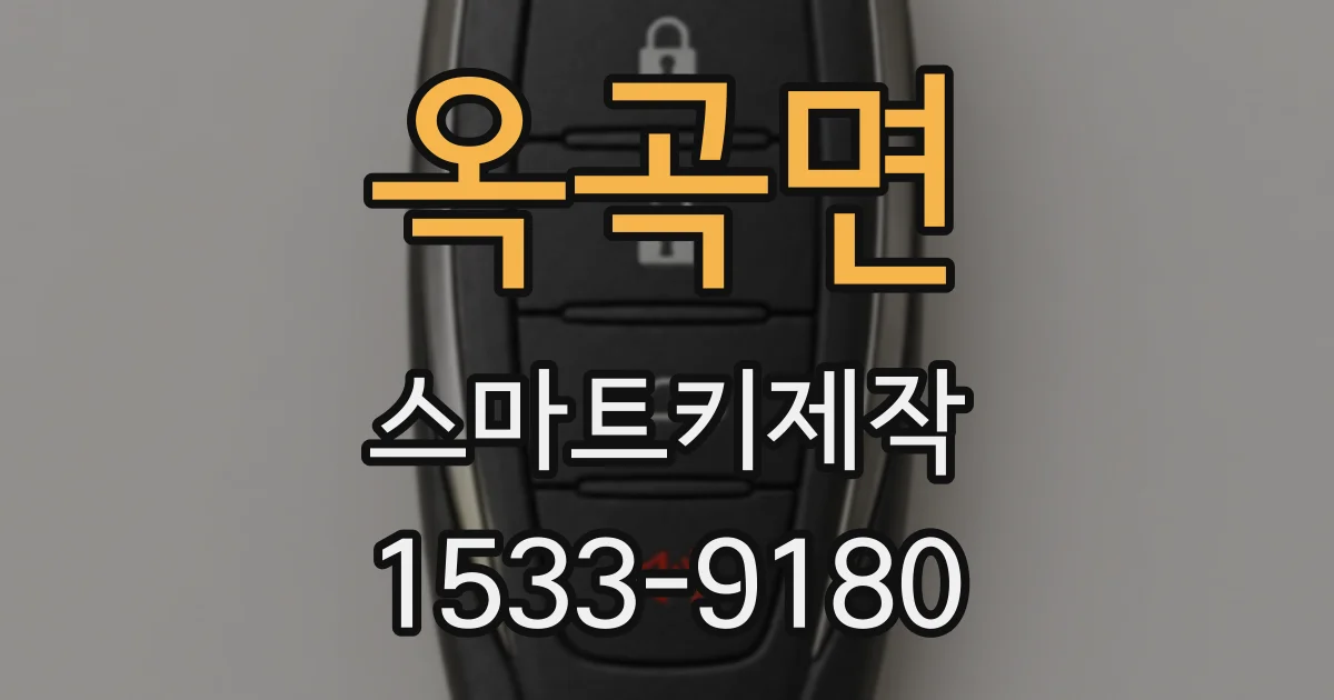 옥곡면 스마트키제작