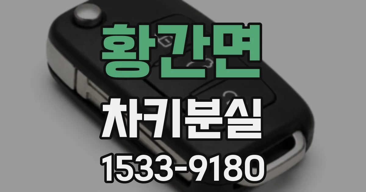 황간면 차키분실