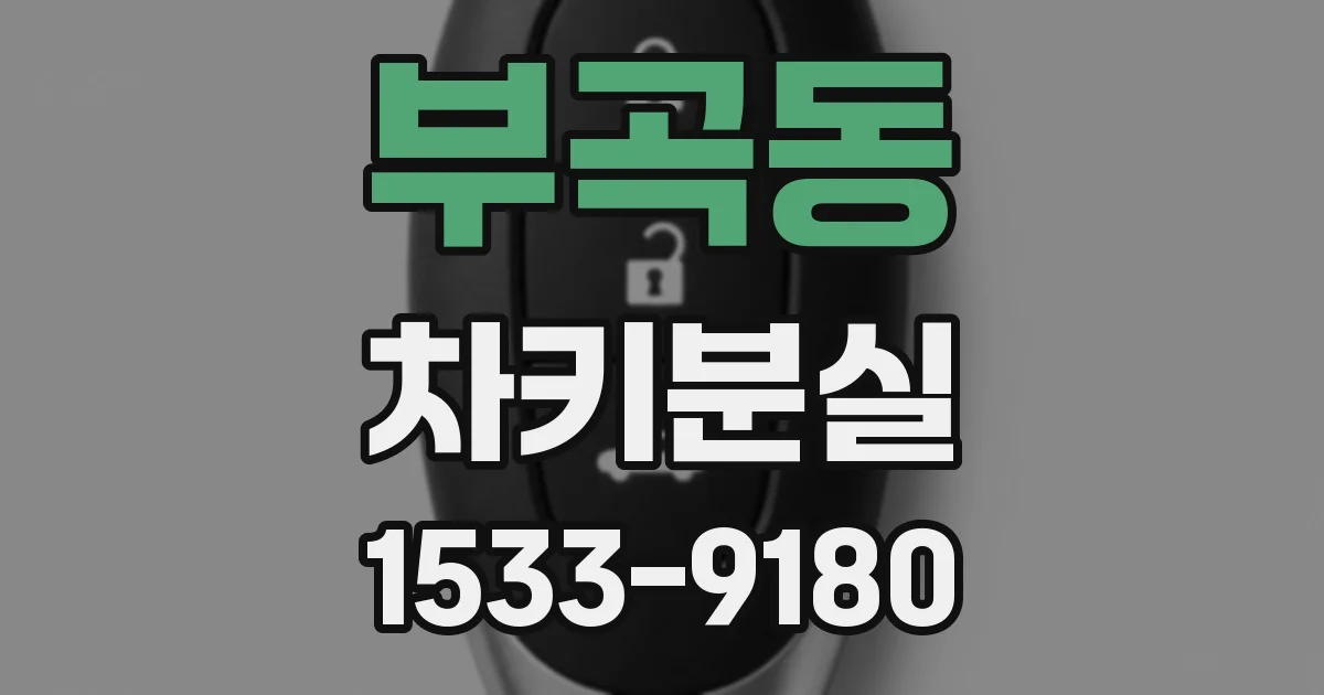 부곡동 차키분실