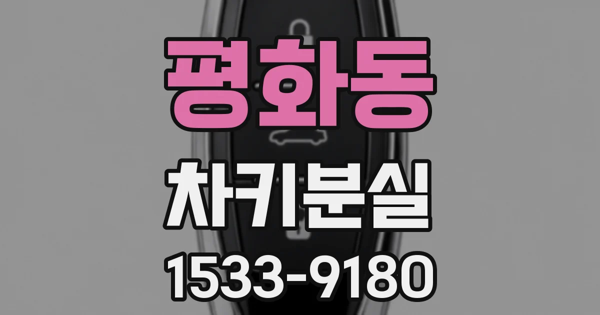 평화동 차키분실