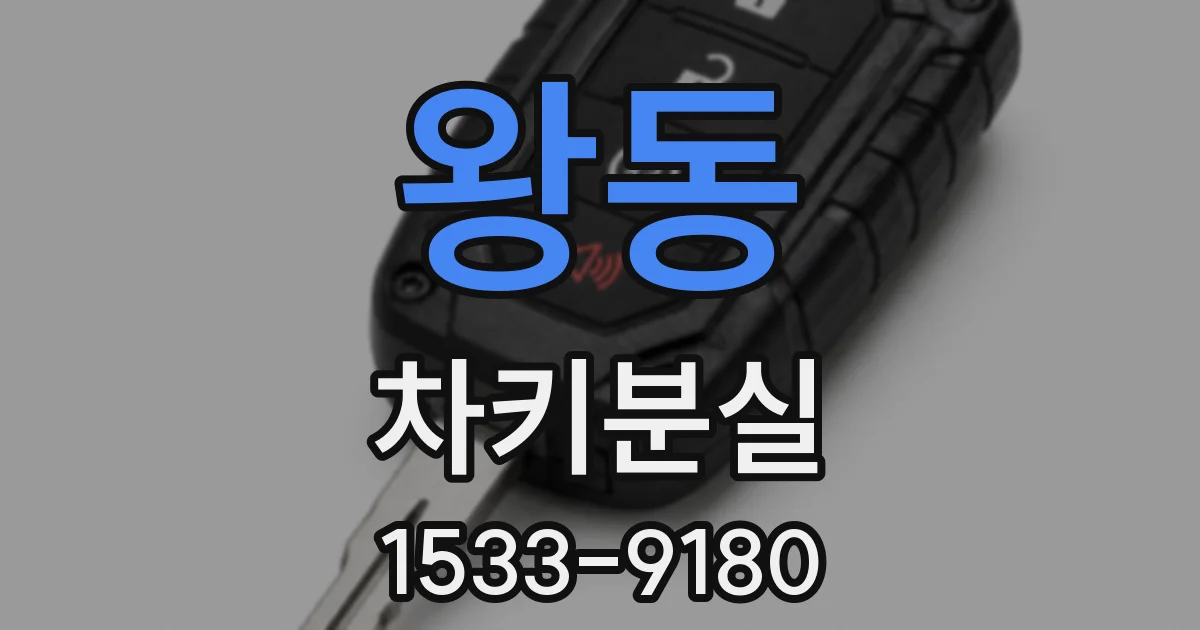 왕동 차키분실