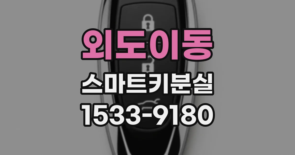 외도이동 스마트키분실