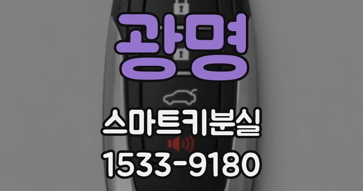 광명 스마트키분실