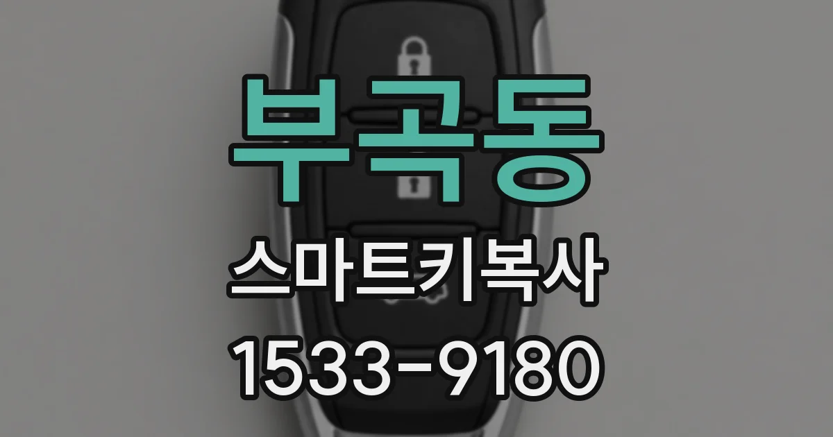 부곡동 스마트키복사