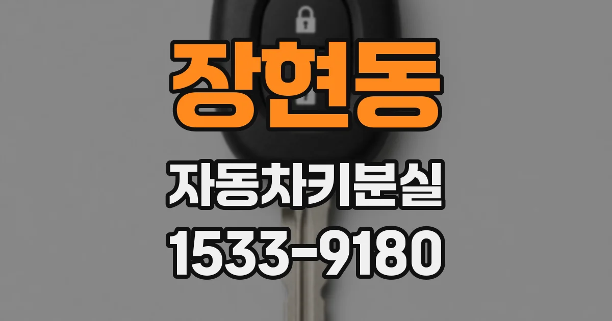장현동 자동차키분실