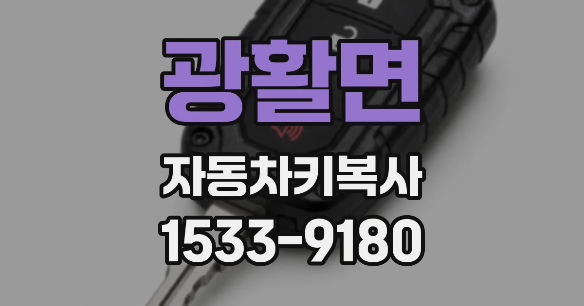 광활면 자동차키복사