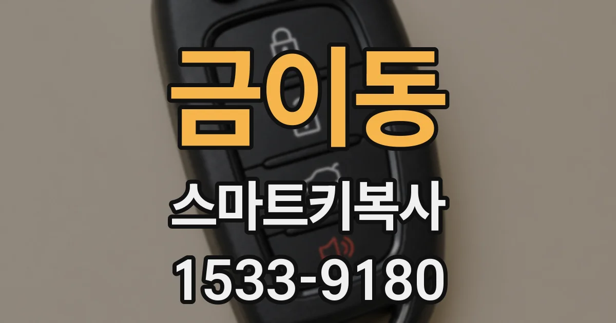 금이동 스마트키복사