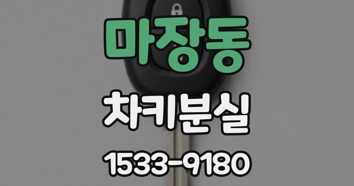 마장동 차키분실