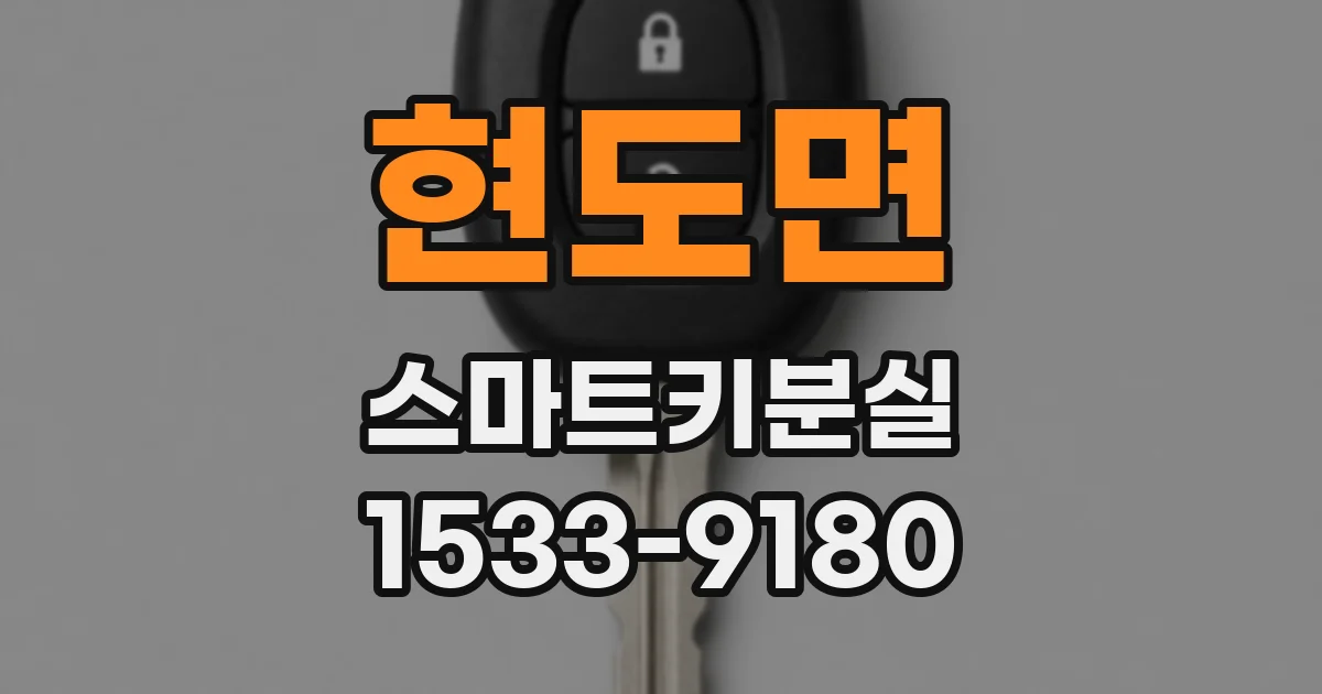 현도면 스마트키분실