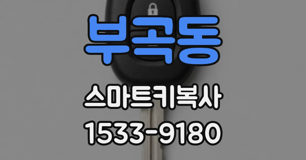 부곡동 스마트키복사