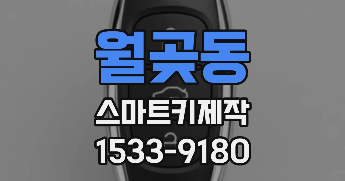 월곶동 스마트키제작