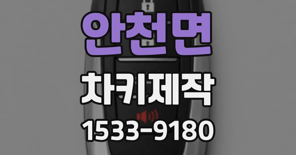 안천면 차키제작