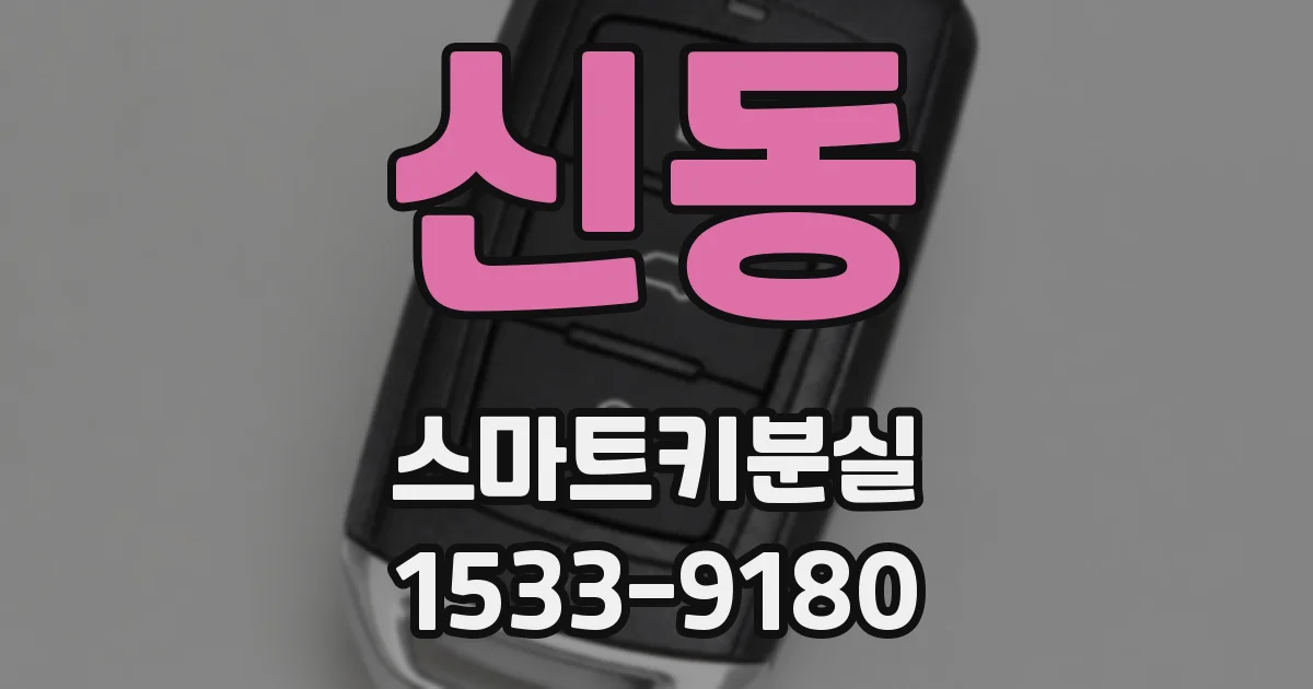 신동 스마트키분실