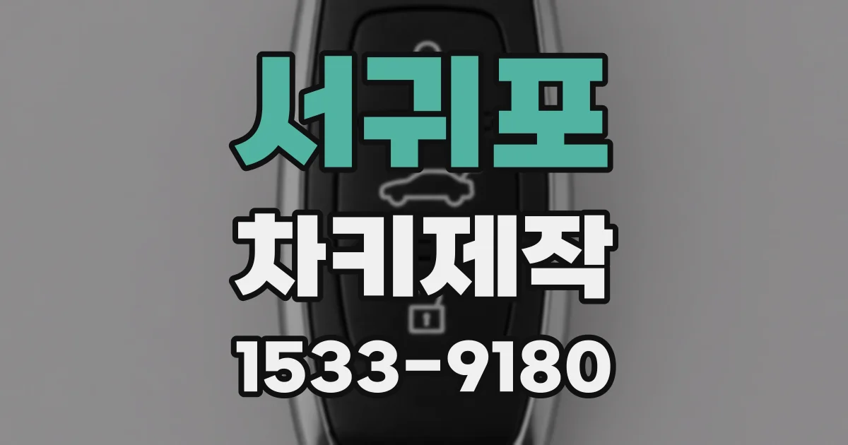 서귀포 차키제작