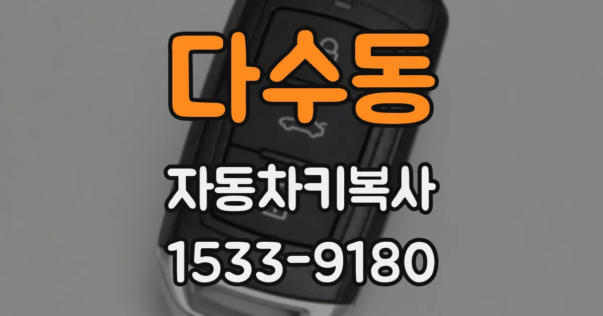 다수동 자동차키복사