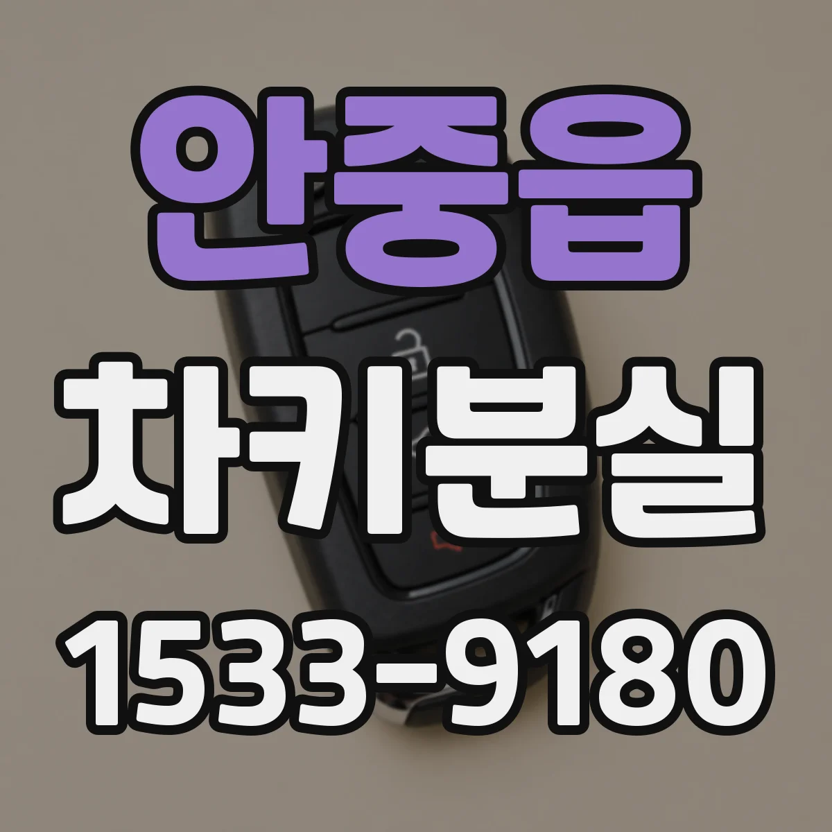 안중읍 차키분실