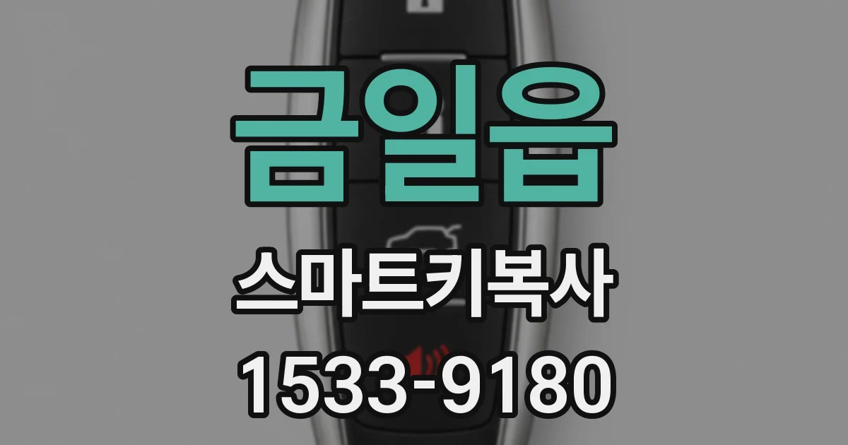 금일읍 스마트키복사