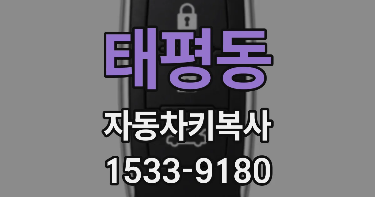태평동 자동차키복사