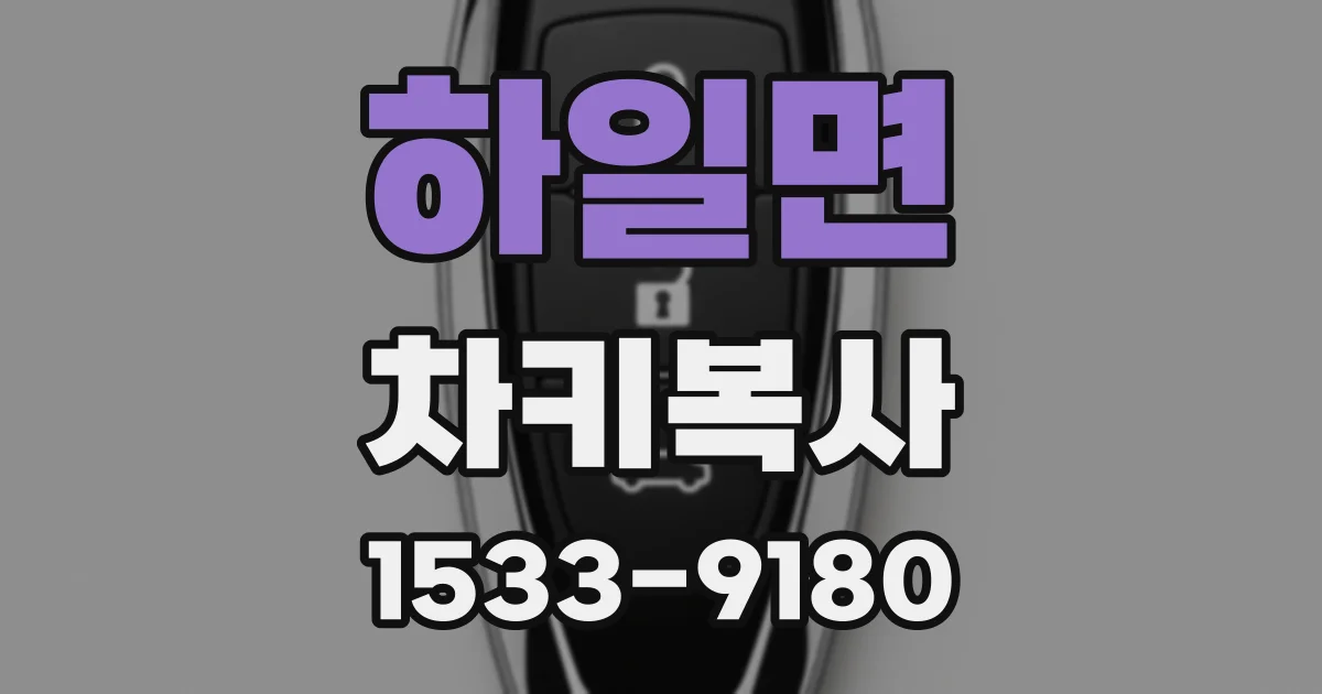 하일면 차키복사