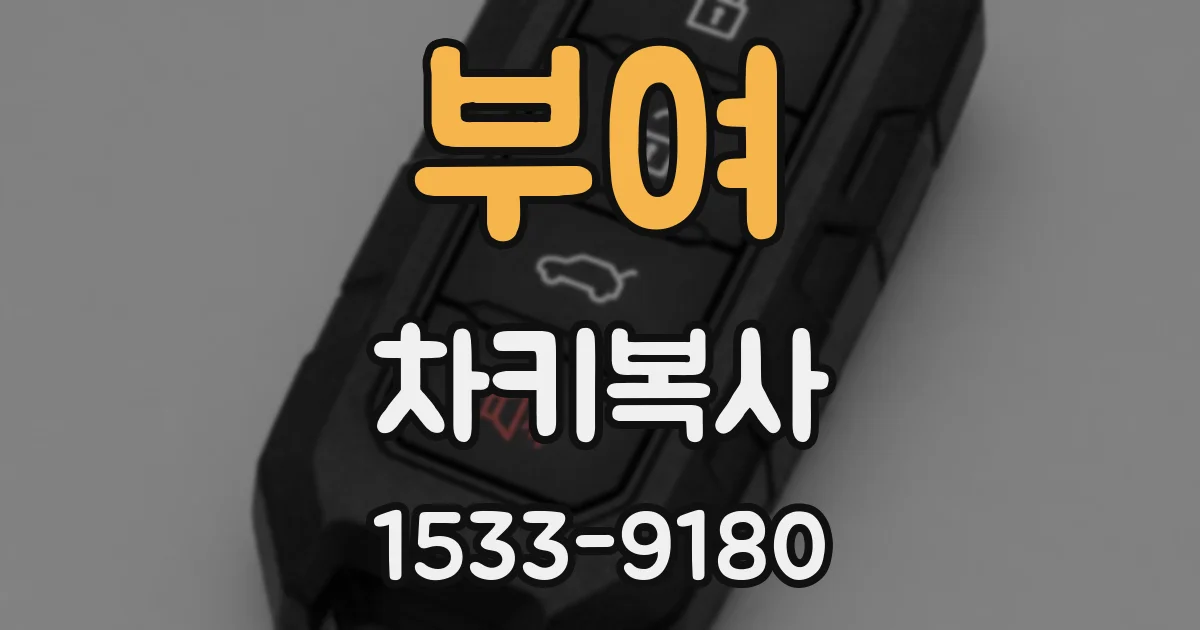 부여 차키복사