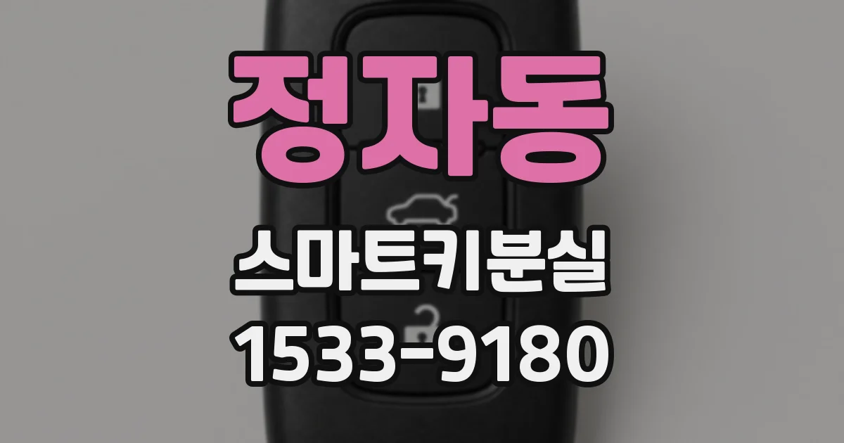 정자동 스마트키분실