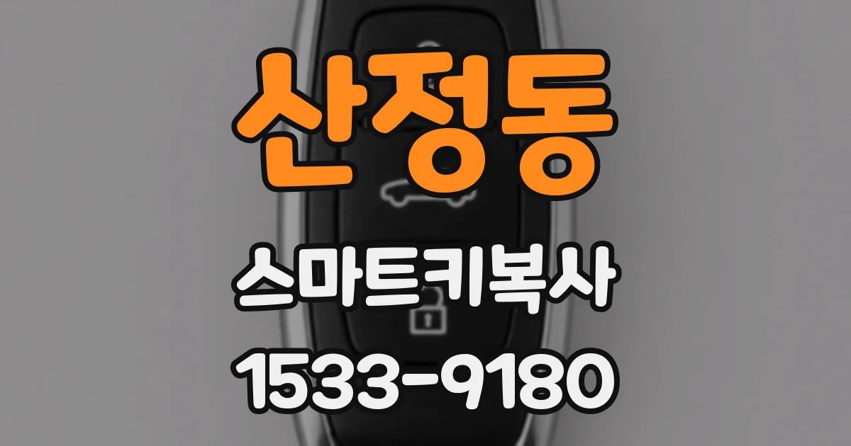 산정동 스마트키복사