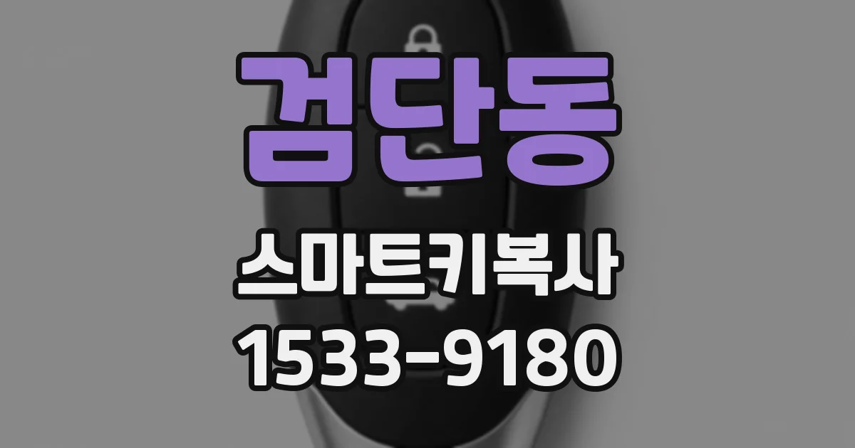 검단동 스마트키복사